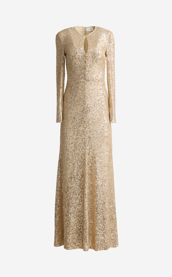 St. John Emilia Gown In Stretch Paillette ECGD