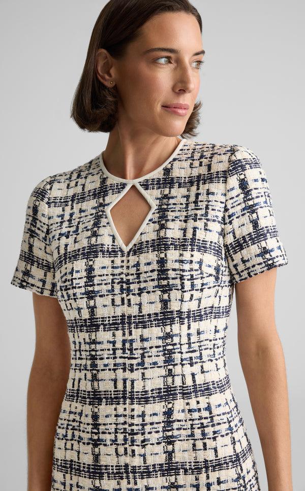 St. John Emma Dress In St. Tropez Tweed EBWM