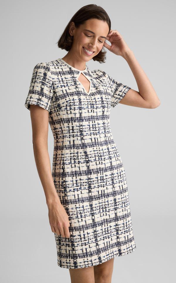 St. John Emma Dress In St. Tropez Tweed EBWM