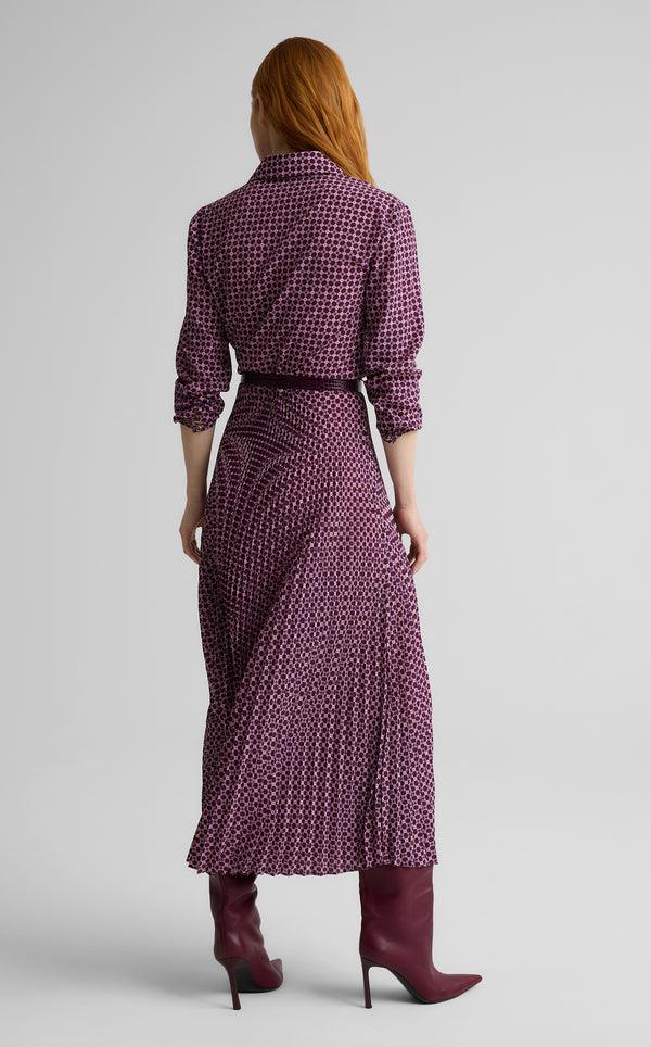 St. John Estelle Dress In Geo Petal Print BYQM