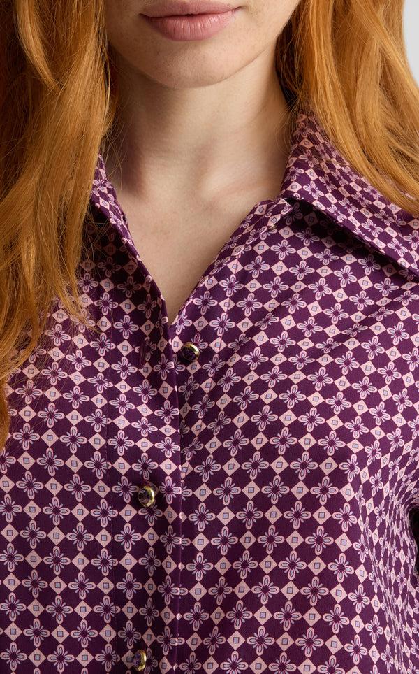 St. John Estelle Dress In Geo Petal Print BYQM