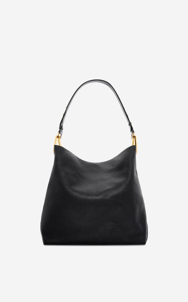 St. John Extra Large Leather Hobo Bag BK00