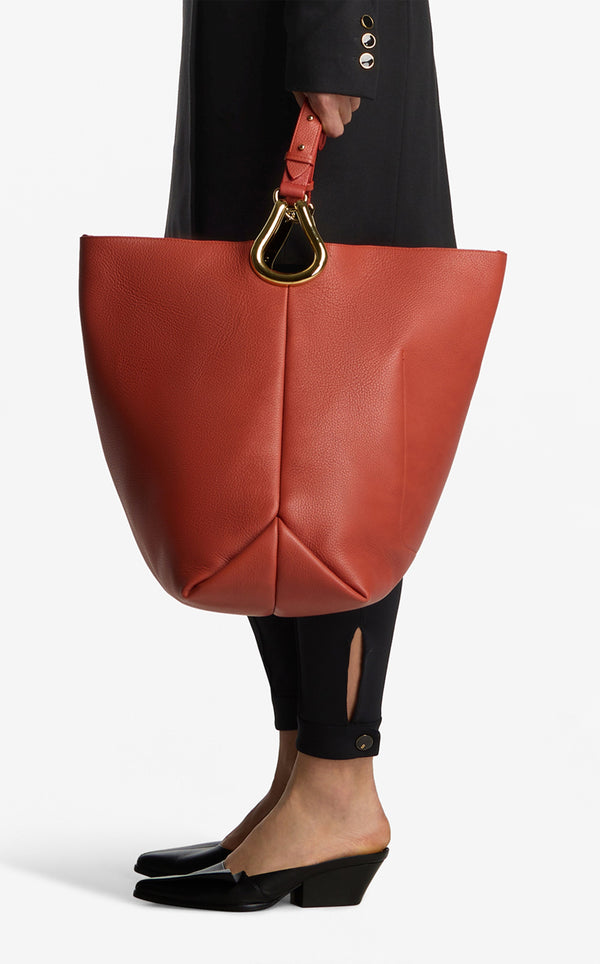 St. John Extra Large Leather Hobo Bag BRIK