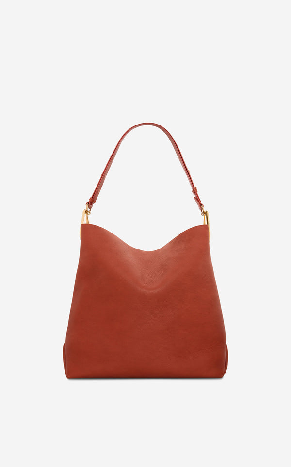 st. john Extra Large Leather Hobo Bag BRIK