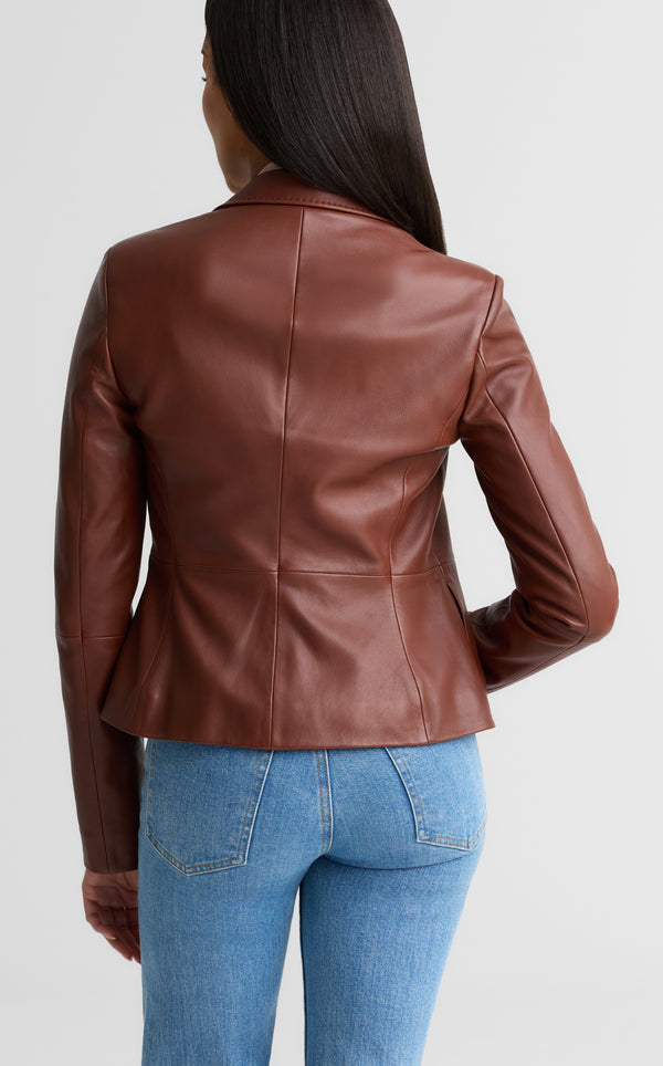 St. John Farrah Jacket In Nappa Leather CUIO
