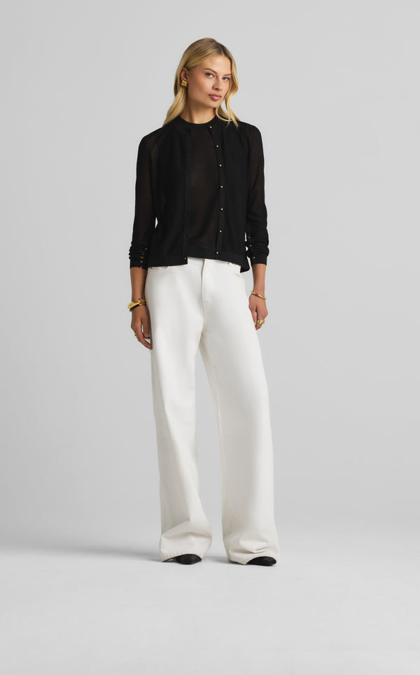 St. John Fine Lurex Cardigan BK00