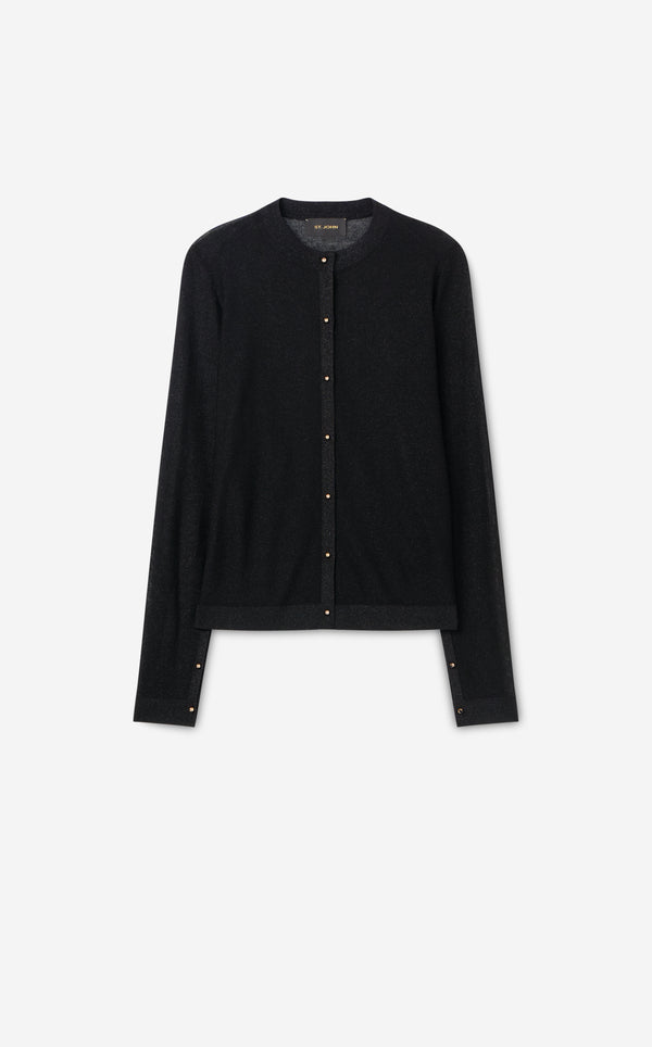 st. john Fine Lurex Cardigan BK00