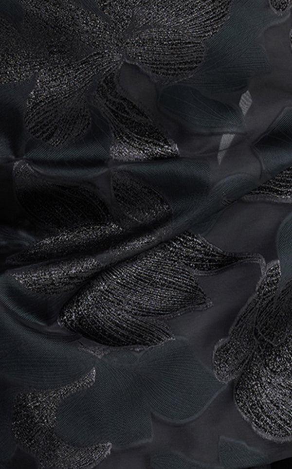 St. John Georgia Wrap In Floral Organza BK00