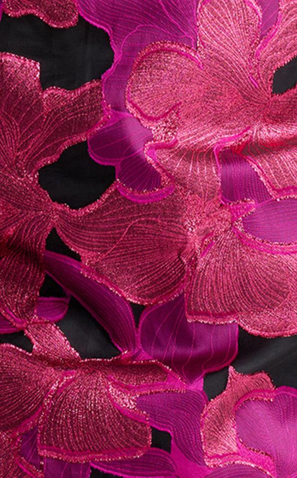 St. John Georgia Wrap In Floral Organza HTPK