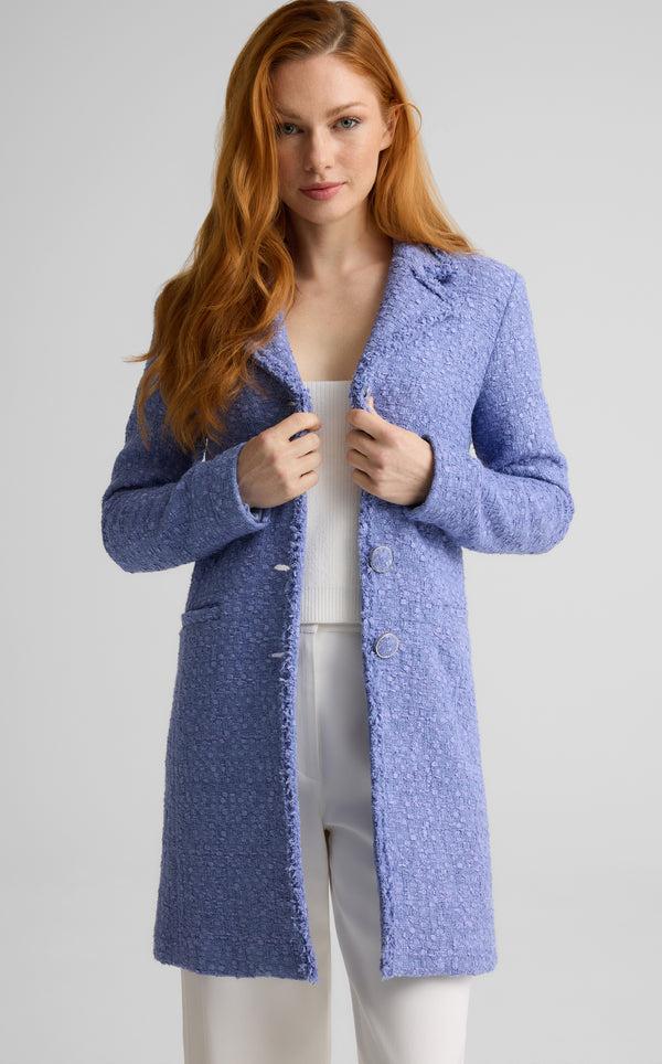 St. John Hattie Jacket In Canyon Tweed IRIS