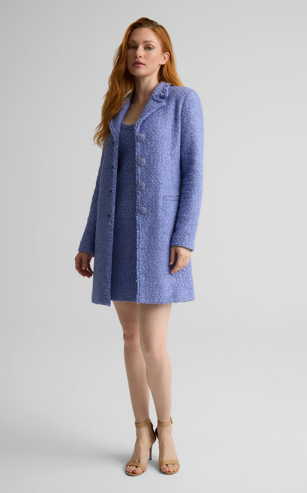 st. john Hattie Jacket in Canyon Tweed IRIS