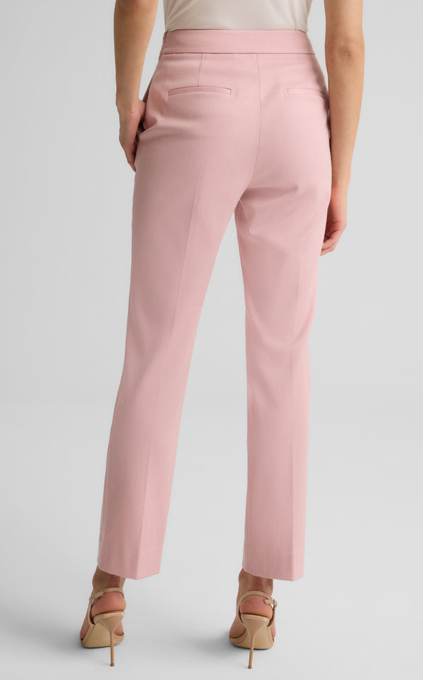 St. John Isabel Pant In Stretch Twill Suiting PINK