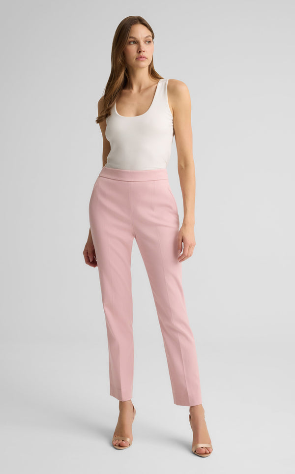 st. john Isabel Pant in Stretch Twill Suiting PINK