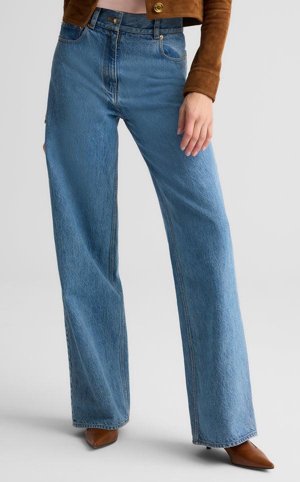 St. John Jolie Pant In Denim INWS