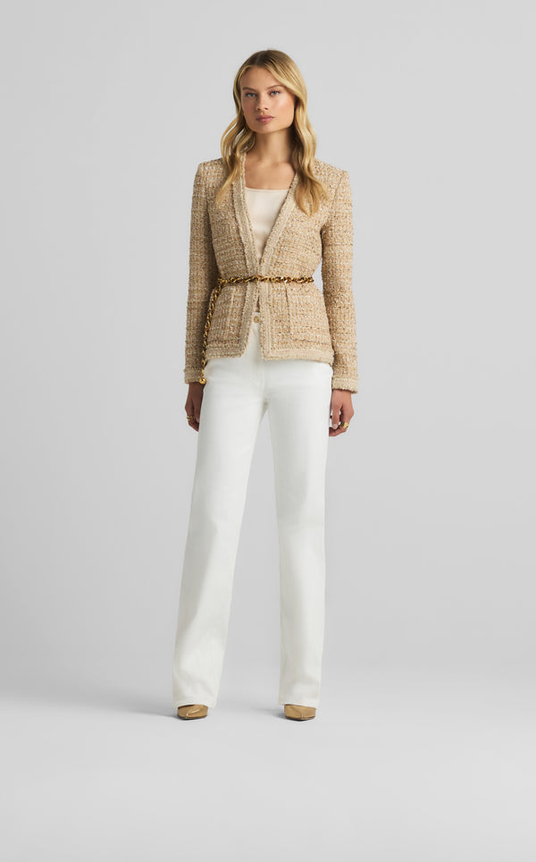 St. John Josie Jacket In Linden Tweed FWIM