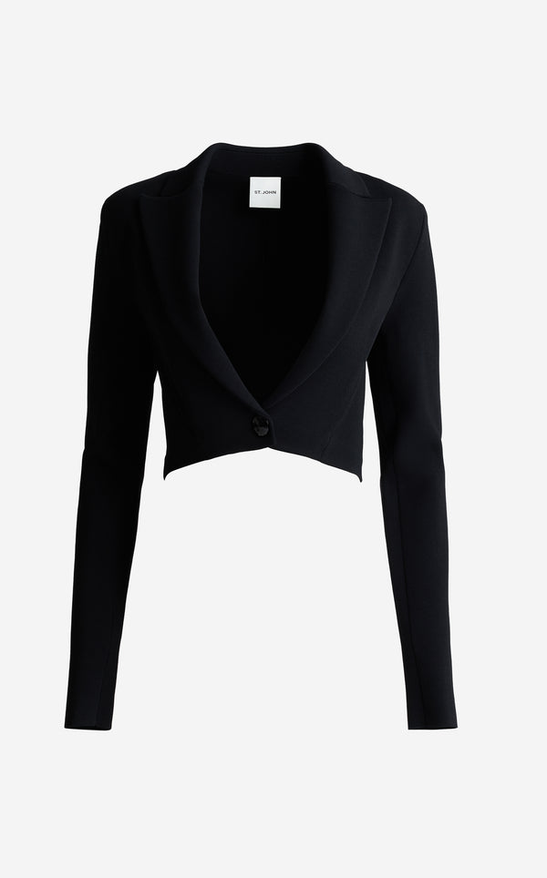 St. John Josie Jacket In Santa Roma Knit BK00