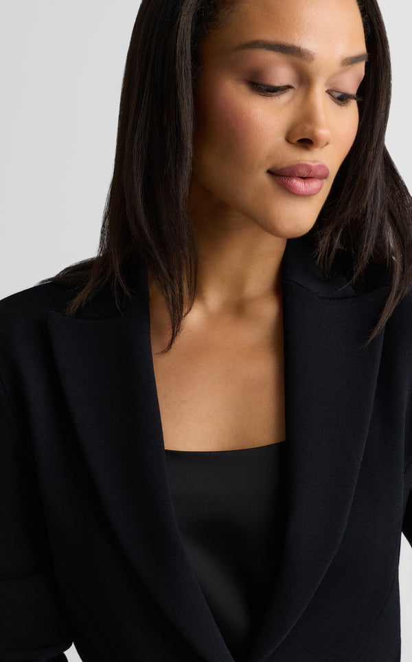 St. John Josie Jacket In Santa Roma Knit BK00