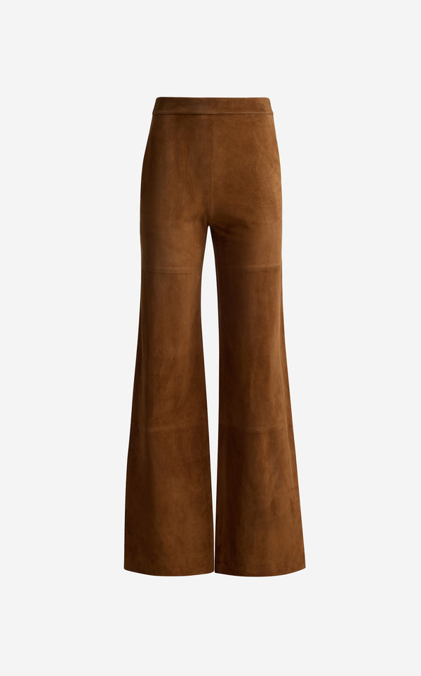St. John Kinney Pant In Suede TOFF