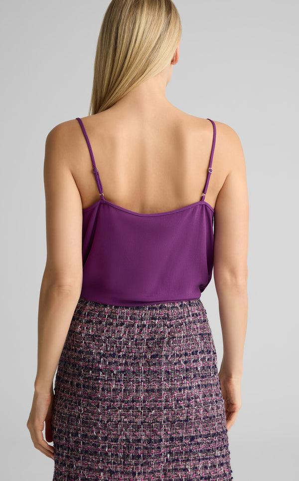 St. John Lana Cami In Lace Silk Crepe BOYB