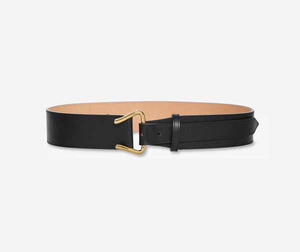 St. John Leather Loop Belt BK00