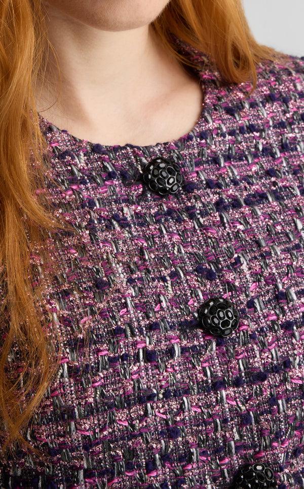 St. John Lennie Jacket In Larchmont Tweed RQBU