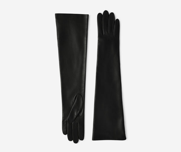 St. John Long Leather Gloves BK00