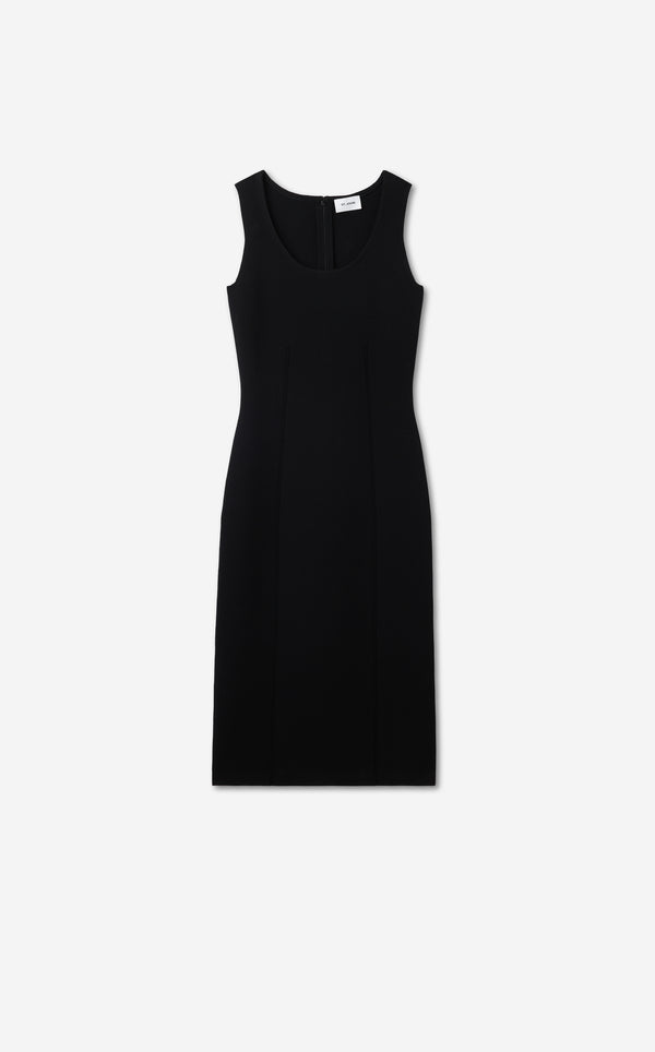 St. John Lynn Dress In Santa Roma Knit BK00