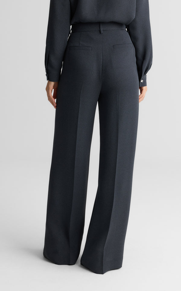 St. John Maddie Pant In Heathered Crepe DGMG