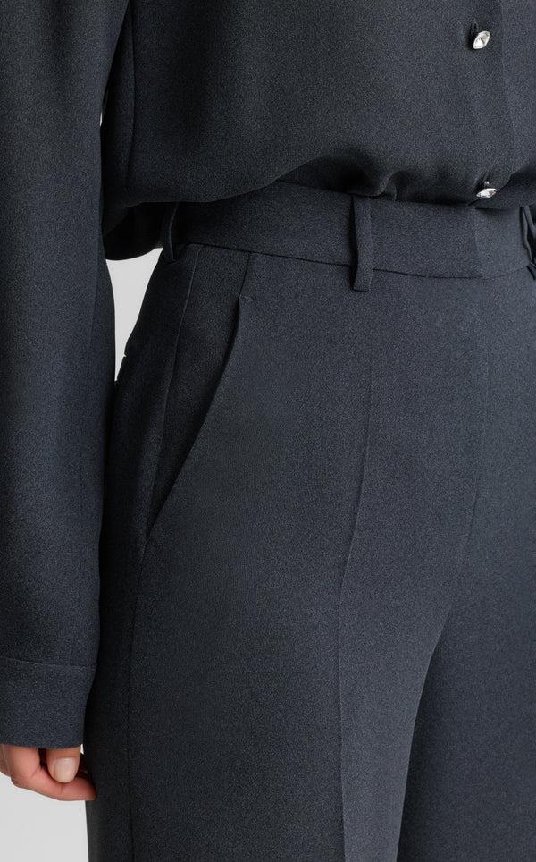 St. John Maddie Pant In Heathered Crepe DGMG