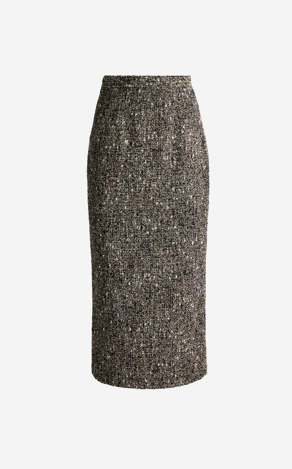 St. John Margot Skirt In Kensington Tweed BLEM