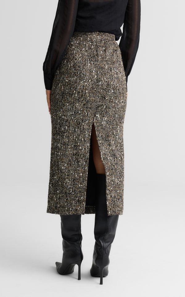 St. John Margot Skirt In Kensington Tweed BLEM