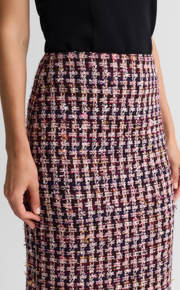 St. John Margot Skirt In Lachman Tweed BOEM