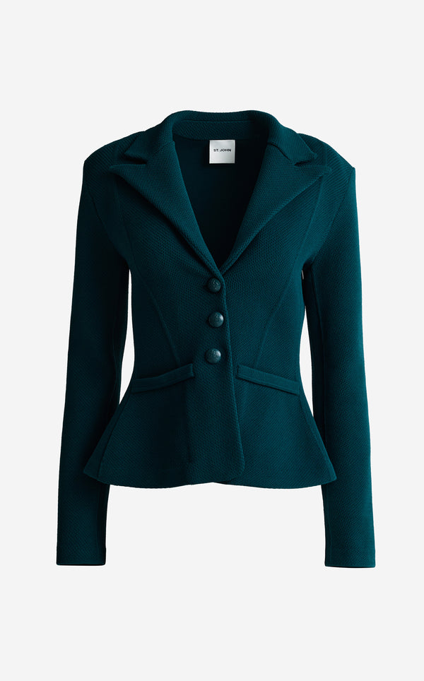 St. John Marie Jacket In Venezia Knit TRML