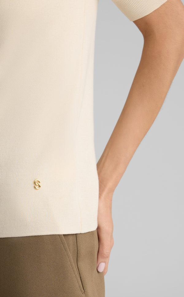 St. John Marlie Sweater In Silk Cotton EC00