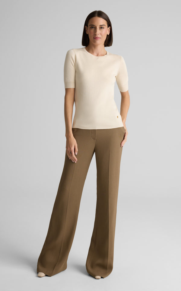 st. john Marlie Sweater In Silk Cotton EC00