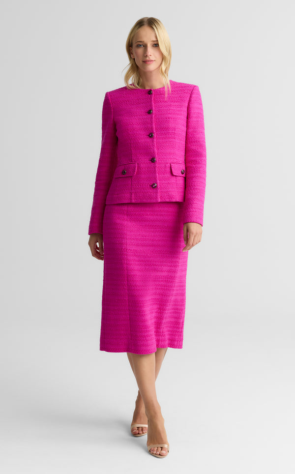 st. john Maureen Jacket In Bloomsbury Tweed HTPK