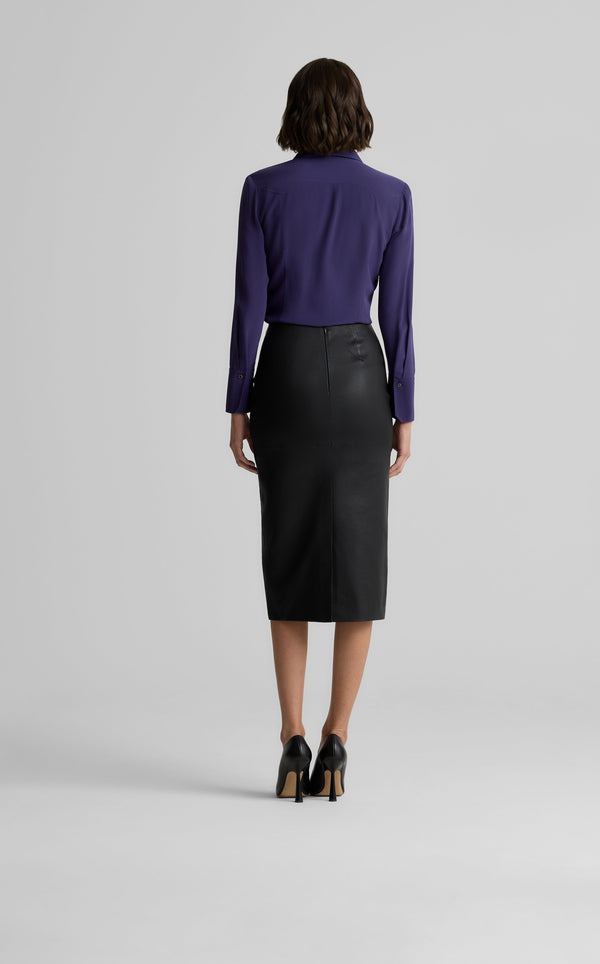 St. John Maya Top In Silk Crepe DEPP