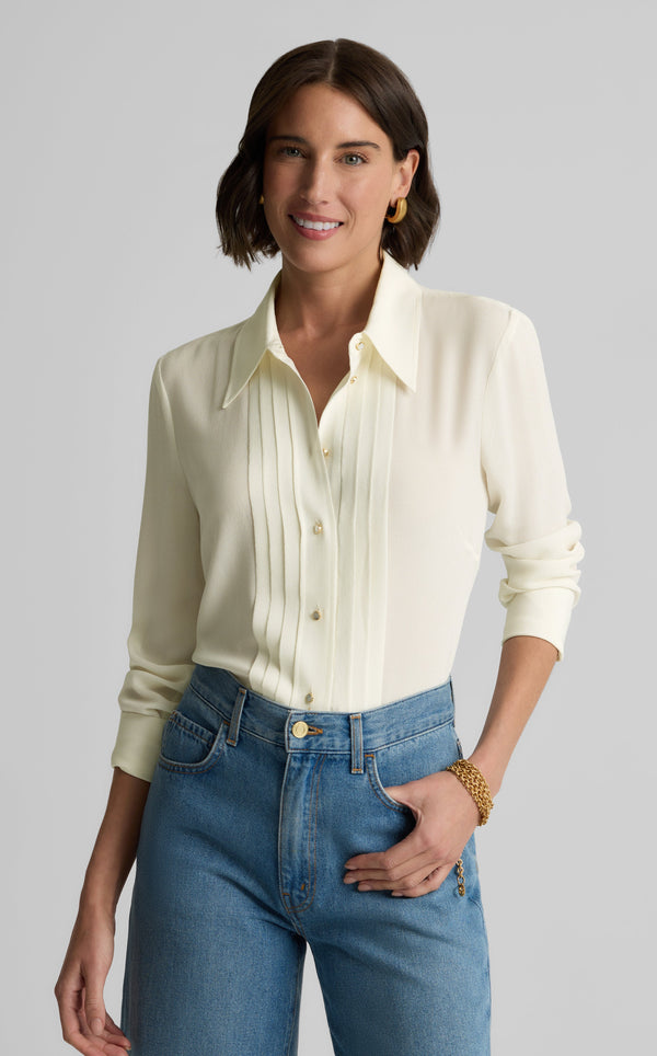 st. john Maya Top in Silk Crepe IV00