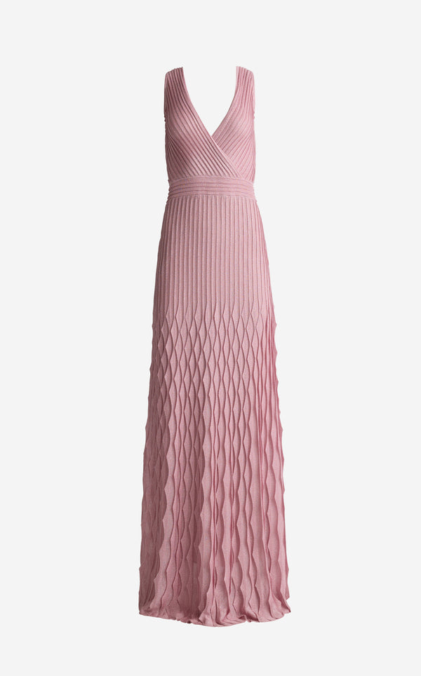 St. John Mirabelle Gown In Soirée Sequin Knit PYML