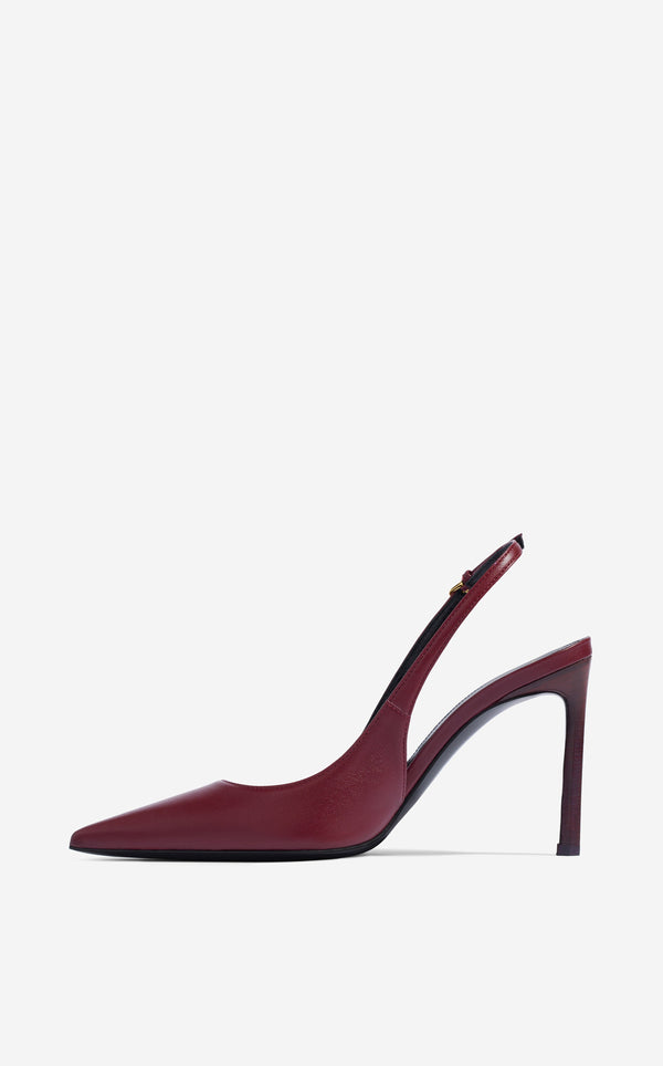 St. John Nappa Leather Slingback Heel DKGA