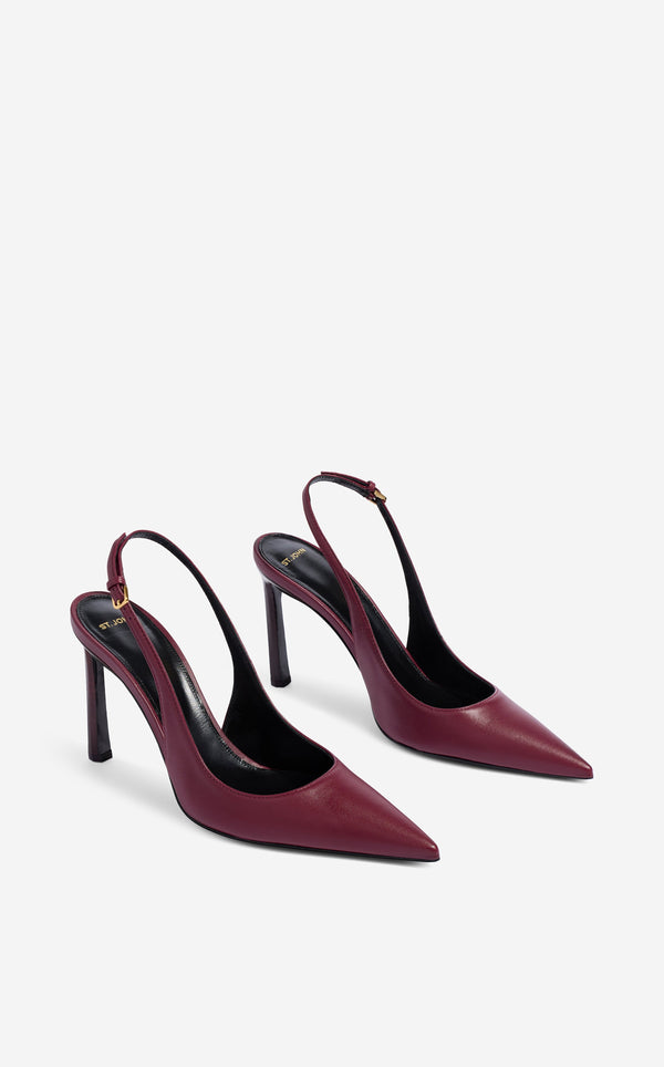 St. John Nappa Leather Slingback Heel DKGA