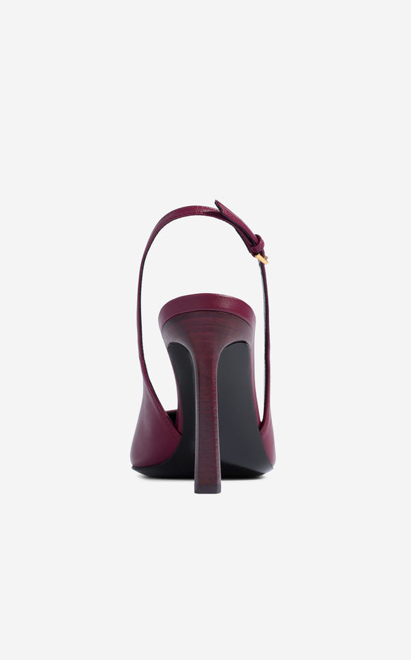 St. John Nappa Leather Slingback Heel DKGA