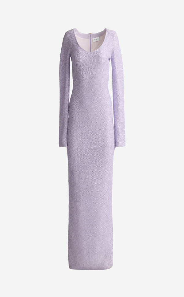 St. John Nicoline Gown In Stretch Sequin Knit HYCN