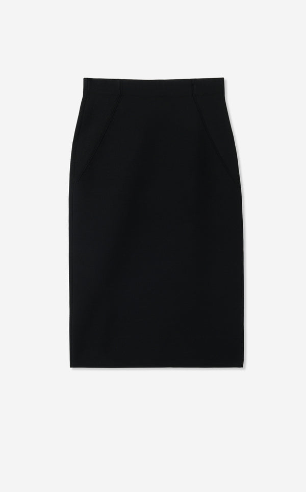St. John Nina Skirt In Santa Roma Knit BK00