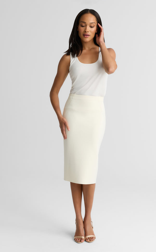 st. john Nina Skirt In Santa Roma Knit EC00