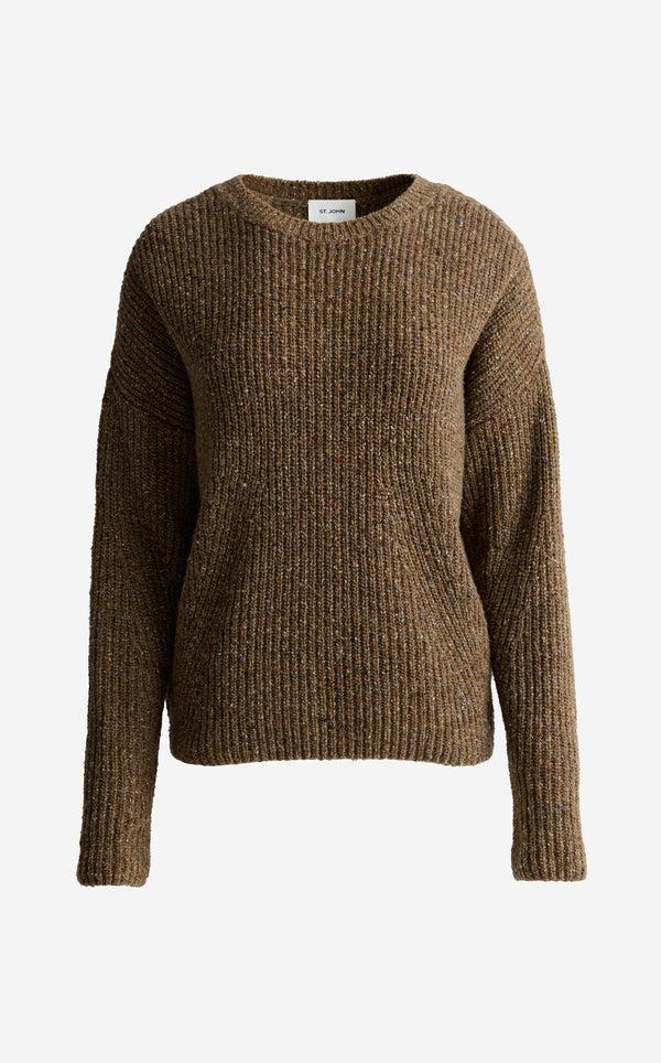 St. John Patty Sweater In Donegal Knit CF00