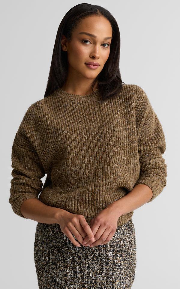 st. john Patty Sweater In Donegal Knit CF00