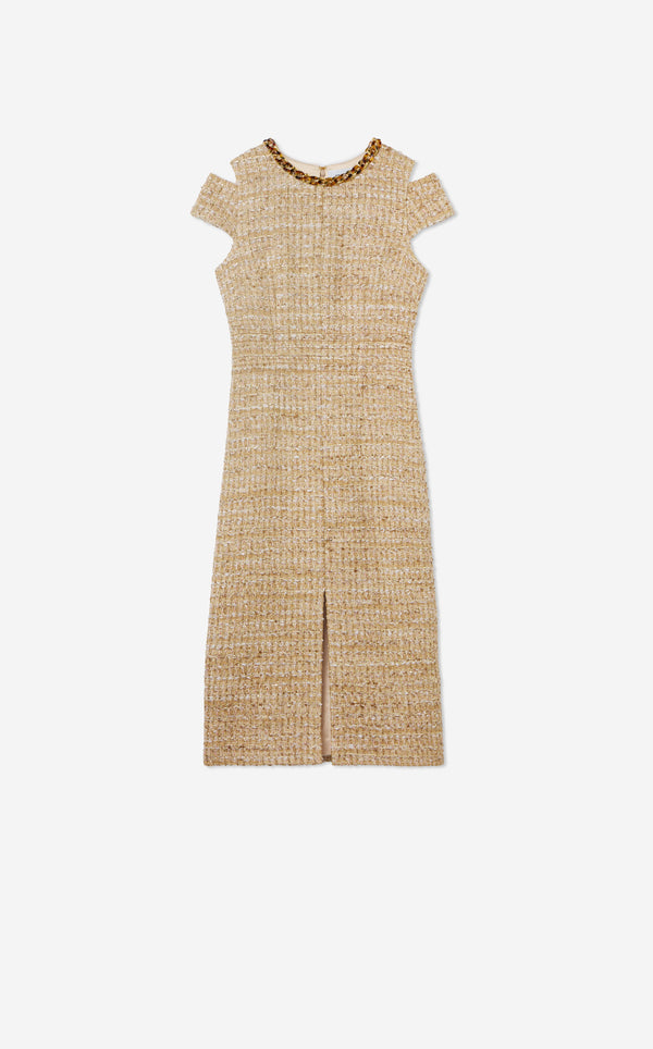 St. John Phoebe Dress In Linden Tweed FWIM