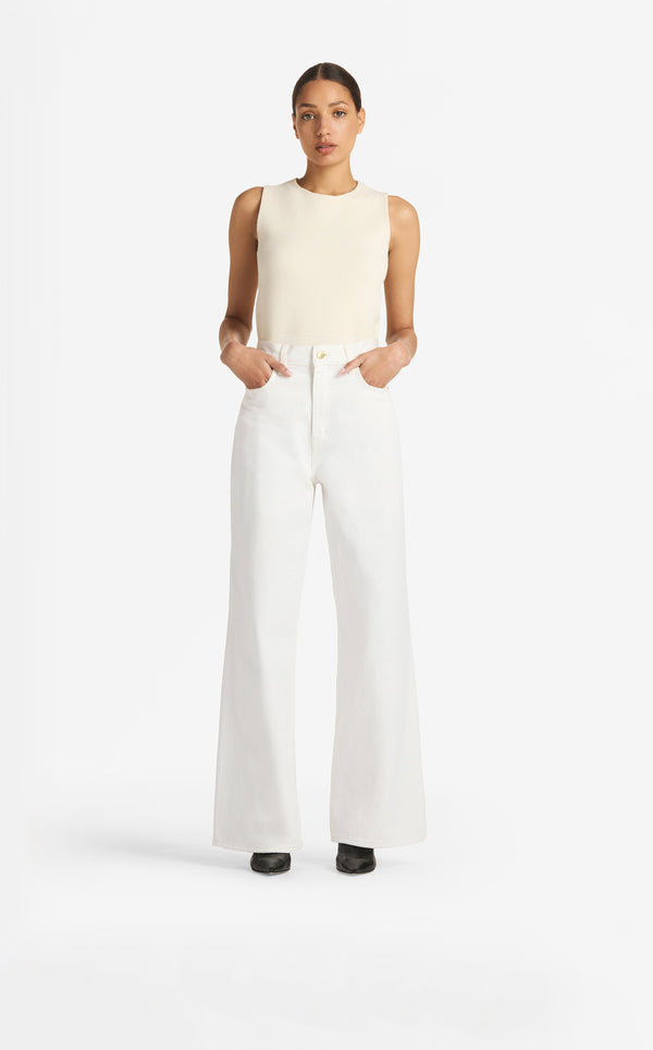 st. john Pique Knit Shell WH00