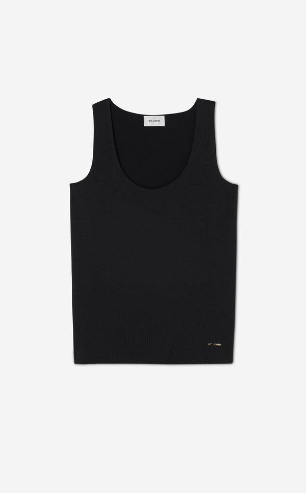 St. John Polished Jersey Tank BK00